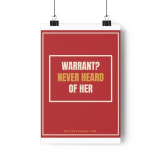 Get a Warrant Poster