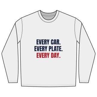 Every Car, Every Plate Long-Sleeve Tee