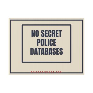 No Databases Yard Sign