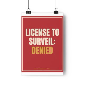 License Denied Poster